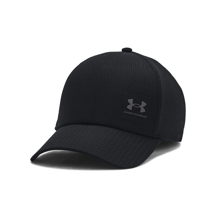 Чоловічий спортивний капелюх Under Armour Iso-Chill ArmourVent Stretch Fit, чорний, один розмір