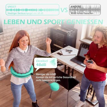 Розусний обруч для схуднення з вантажем (24 вузли, 77-132 см) Hula Hoop для дорослих та початківців, світло-блакитний