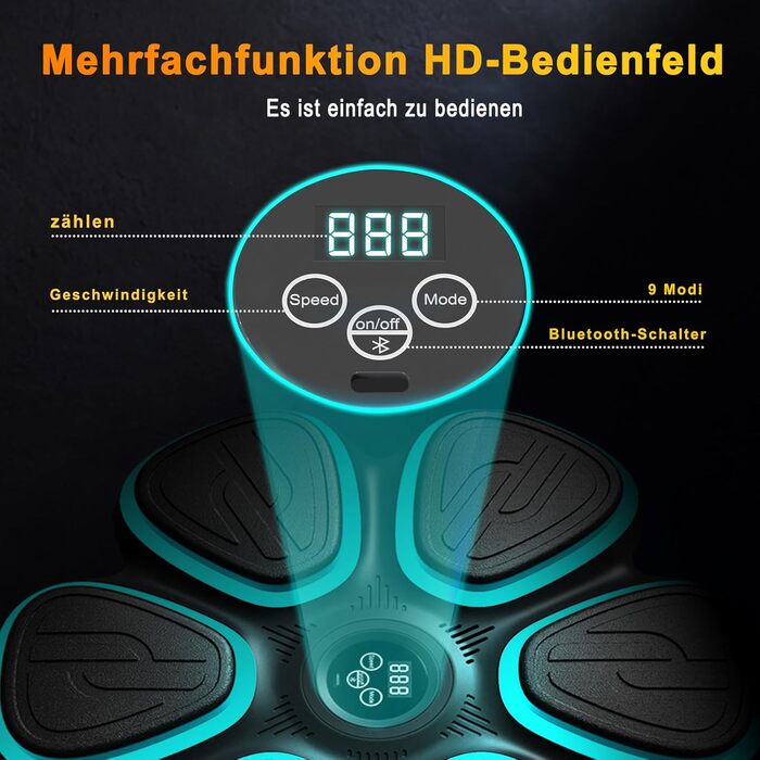 Електронна боксерська машина для дому та фітнес-залу: інтелектуальний тренажер з музикою та рукавичками