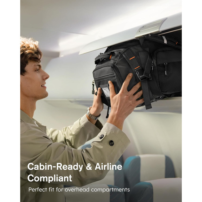 Спортивна сумка-рюкзак Tolaccea 40L з відділеннями для взуття, мокрого одягу та ноутбука 15.6