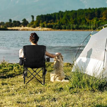 Складний туристичний стілець Caliyo: зручний, міцний, для відпочинку на природі та вдома. Максимальне навантаження 120 кг, різноманітні кольори