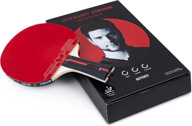 Професійна ракетка для настільного тенісу Butterfly Ovtcharov, ITTF, для змагань, з липкими накладками для максимального обертання