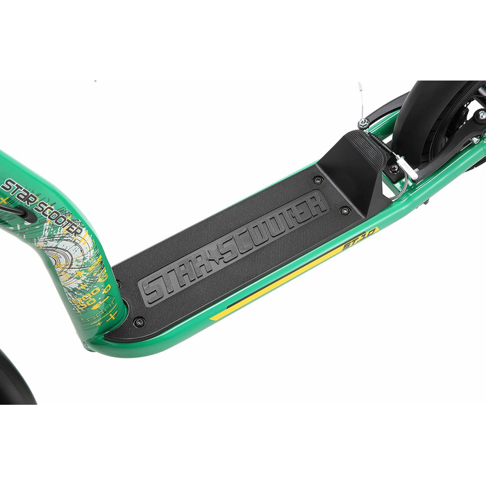Самокат дитячий STAR SCOOTER City Kick Scooter 10 дюймів, зелений, з повітряними колесами, регульована висота, для дітей від 5 років