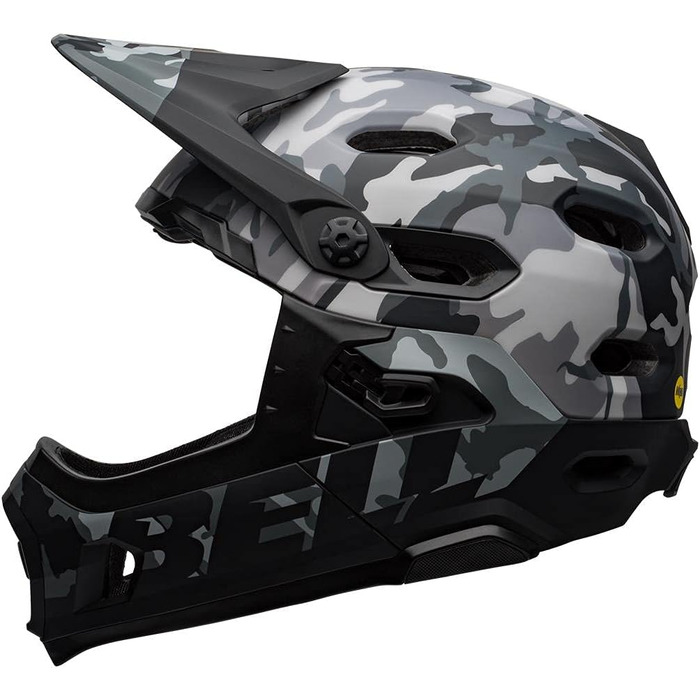 Велошолом BELL Super DH MIPS, розмір S (52-56 см), чорний камуфляж, матовий/глянцевий