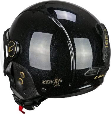 Шолом гірськолижний CGM EBI Unisex, чорний з перламутровим ефектом золото, розмір M (57-58 см)