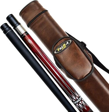 Кю Pool Cue Stick: професійний більярдний кий з наконечником 13 мм, довжиною 58'', з канадського твердого клену. Кольори: синій, червоний, зелений. Вага: 21 OZ. Комплектація: чохол, захист суглоба.