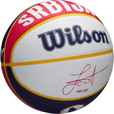 Баскетбольний м’яч Wilson №7, синьо-жовтий, універсальний