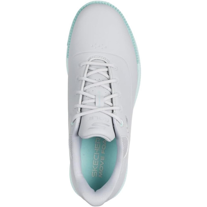 Жіноче golf-взуття Skechers Go Jasmine з шипами, водонепроникне, сірий, м'ятний, 38.5 EU