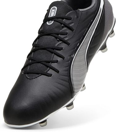 Кросівки футбольні PUMA King Match Fg/Ag, 40 EU, чорно-білі, сірі