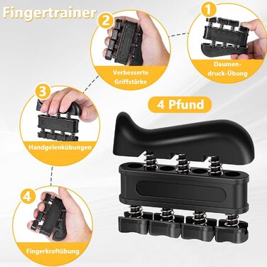 Набір для тренування Griffkraft (5 шт.): ергономічний тренажер зап'ястя, тренажер сили рук та пальців. Для спортсменів та реабілітації рук