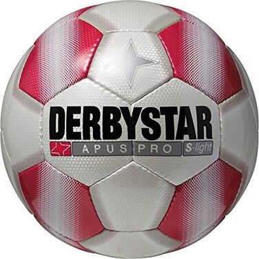 Дитячий футбольний м'яч Derbystar Apus Pro S-Light, тренувальний, розмір 3, біло-червоний