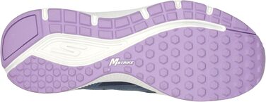 Кросівки жіночі Skechers Go Run Consistent сині шкіряні з фіолетовою окантовкою 36.5 EU