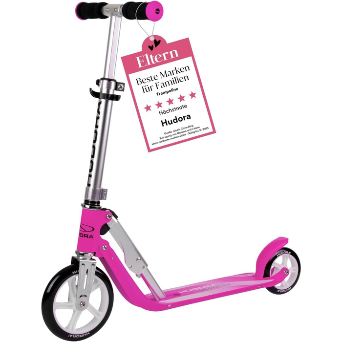 Дитячий алюмінієвий самокат HUDORA Little BigWheel, складаний, регульований, великі колеса, до 100 кг, для дітей від 3 років
