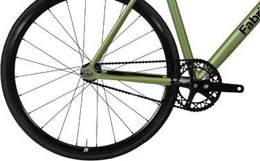 Велосипед FabricBike Light PRO Fixie, алюмінієва рама, 28'', синглспід, жорстка вісь, 6 кольорів, 3 розміри, 8,45 кг, Army Orange, розмір M (54 см)