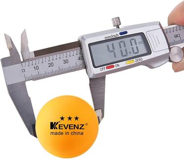 KEVENZ тенісні м'ячі для настільного тенісу 3 зірки, 60 шт (помаранчеві, білі) + 18 помаранчевих