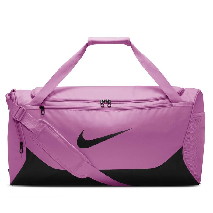 Спортивна сумка Nike Brasilia M - X Duffel для чоловіків, Світло-малиновий/Чорний/Білий
