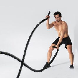 Тренувальний канат Rayline Battle Rope 15 м для фітнесу, бодібілдингу, аеробіки, кросфіту, силових тренувань