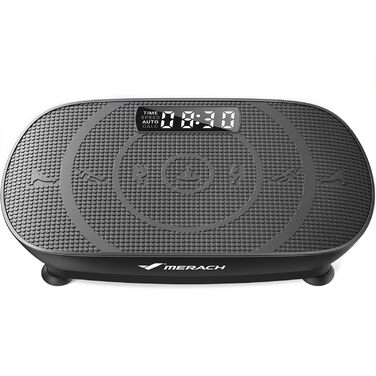 Платформа для вібраційного тренування MERACH - для м'язів та форми, Bluetooth, чорний