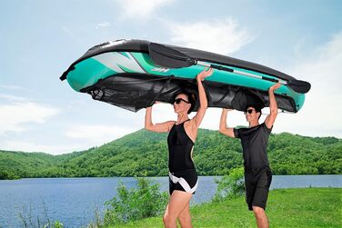 Надувний каяк Bestway Hydroforce Ventura для двох осіб з ручним насосом, веслами та сумкою для зберігання, двомісний комплект
