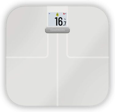 Ваги підлогові розумні Garmin Index S2 White: аналіз ваги, жиру, м'язів, BMI, Wi-Fi, до 16 користувачів