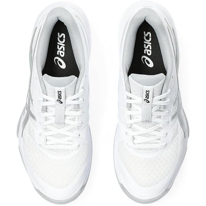 Жіноче спортивне взуття Asics Gel-Tactic 12 для залу, розмір 41.5 EU, білий та срібний