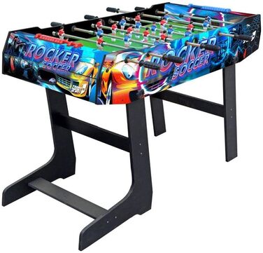 Складаний настільний футбол Sport1 ROCKER для дому з МДФ, 121×61×85 см, 8 ручок, з лічильником очок і м'ячами