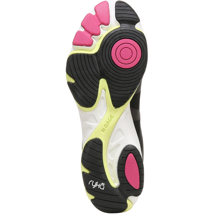 Жіноче тренувальне взуття Ryka Influence, чорно-зелено-рожеве (36.5 EU)