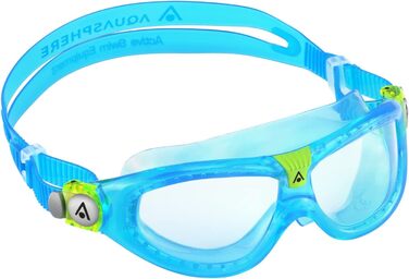 Дитяча плавальна маска Aqua Sphere Seal Kid 2 з прозорими лінзами, бірюзова