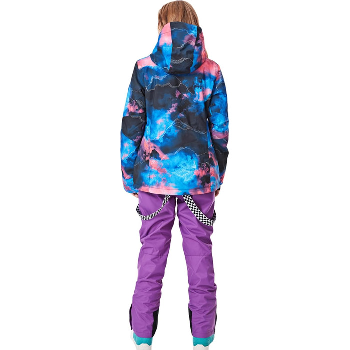 Костюм для сноубордингу та катання на лижах ALSOGO: комплект куртка та штани, водонепроникний, вітрозахисний, для сноубордингу, лиж, альпінізму (S, SMNGN+Black)