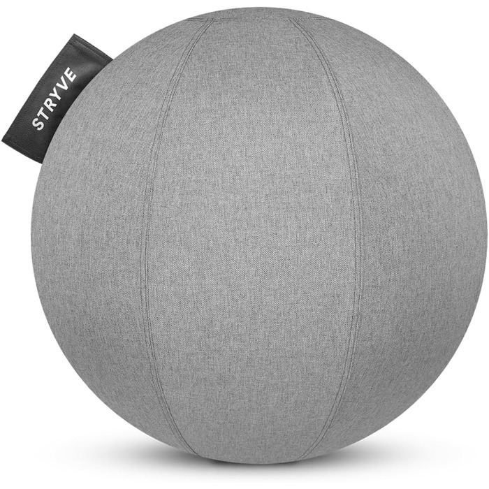 Фітбол STRYVE Active Ball 65/70 см, сіро-бежевий, для фітнесу та офісу, з антиковзкою поверхнею, до 150 кг
