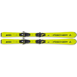 Дитячі гірські лижі Fischer RC4 Pro JRS 140 см з кріпленнями FS7 CA JRS Z2-7.5 для хлопчиків і дівчат, для середнього та просунутого рівня