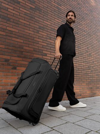Велика дорожня сумка на колесах XXL 91 см, 128 л для чоловіків і жінок, Duffle Essentials