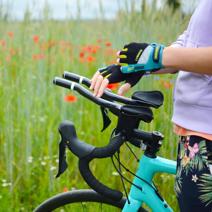 Рукавички Meteor Radhandschuhe MTB для гірського велосипеда, чоловічі/жіночі, дитячі (XXL, темно-зелений/зелений)
