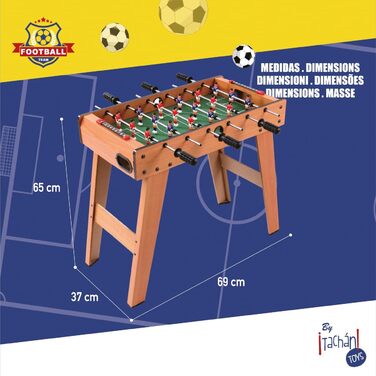 Дитячий ігровий стіл для кікеру Tachan, коричневий/зелений, CPA Toy Group