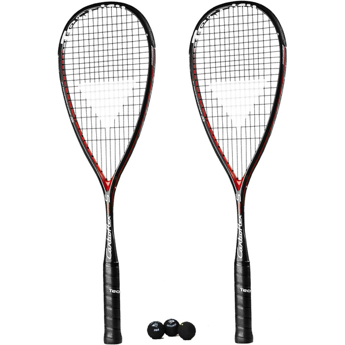 Набір для сквошу Tecnifibre Carboflex 125 S: 2 ракетки та 3 професійні м'ячі