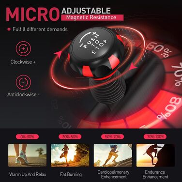 Велотренажер JOROTO X2/X2PRO з регульованим магнітним опором, LCD-дисплеєм та тримачем для планшета (12.6'), до 150 кг