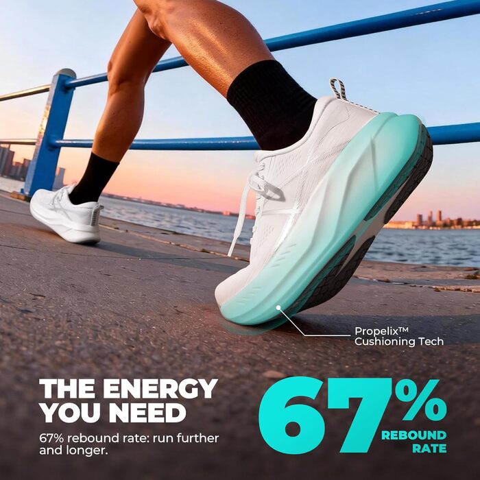 Жіночі кросівки Allswifit для бігу та фітнесу, білі (37 EU) - легкі, амортизуючі, з протиковзкою підошвою