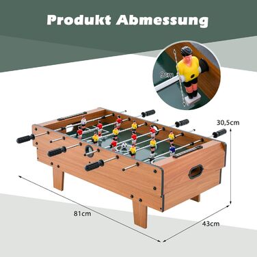 DREAMADE 4-в-1 міні-ігровий стіл: футбол, хокей, більярд, теніс. Ідеально для дітей та дорослих
