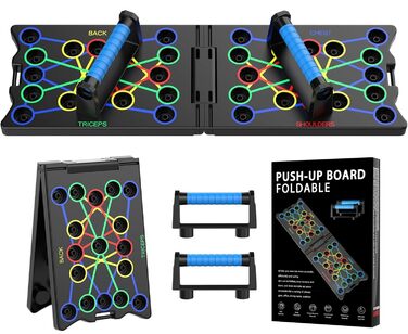 Бруски для віджимань 24 в 1, багатофункціональні, складані, портативні. Тренажер для м'язів, ефективні віджимання для чоловіків та жінок