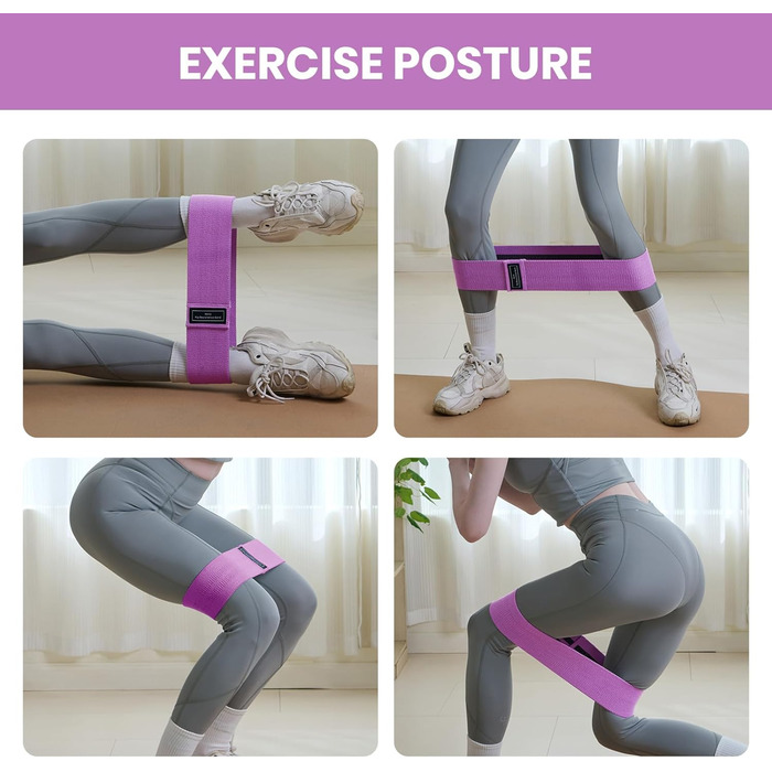 Набір еластичних стрічок для фітнесу Good Nite 3 шт. для тренування сідниць та ніг. Ідеально для йоги, пілатесу та фітнесу вдома. Підходить для чоловіків та жінок