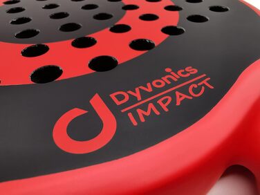 Ракетка для падел Dyvonics Impact чорно-червона, діамантова форма + чохол