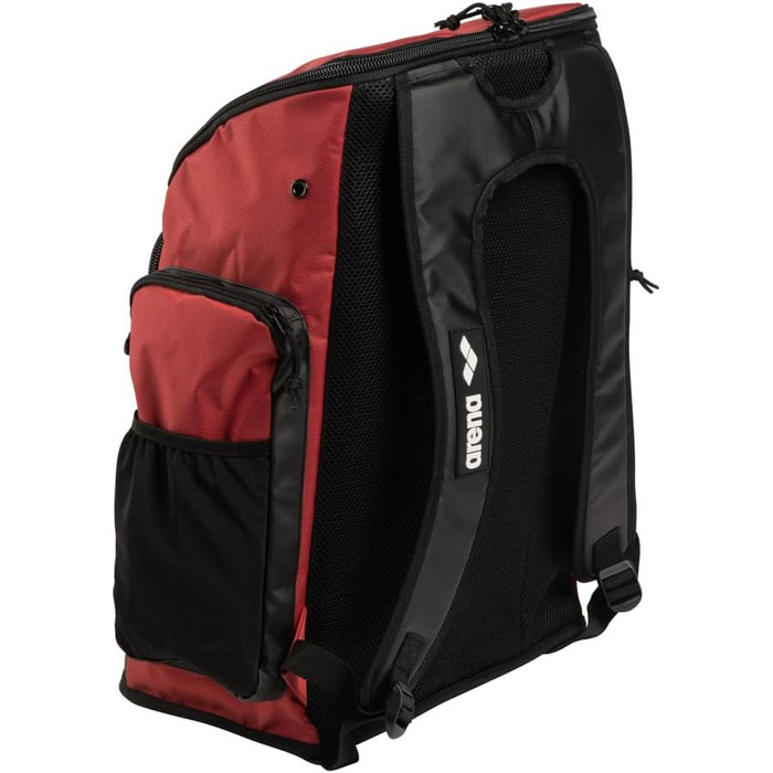Рюкзак Arena Spiky III 45L для плавання, спорту та відпочинку. Водовідштовхуючий, з відділенням для мокрого одягу. NS Crimson/Black