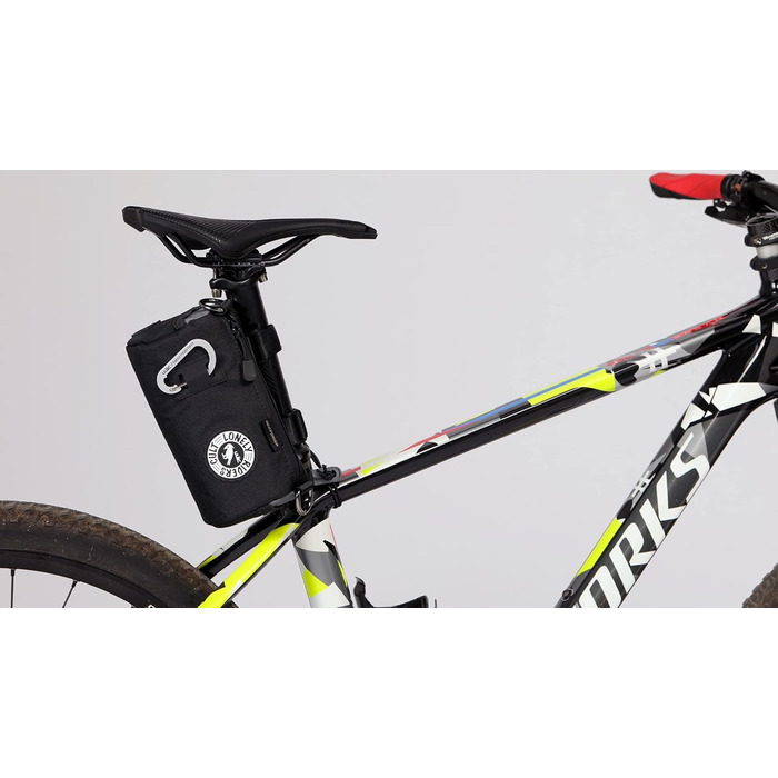 ULAC COURSIER Sprint сумка для фляги 1,5 л нейлон, універсальна, 18x10 см, 2 відділення, легка, чорна/сіра