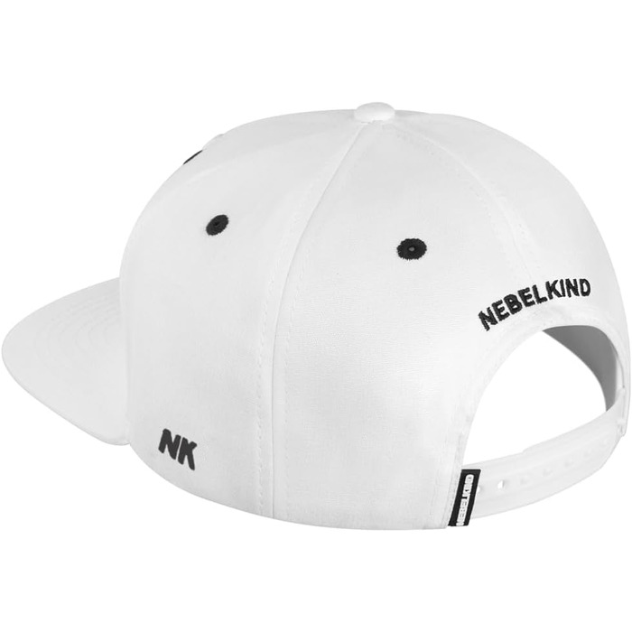 Кепка-снэпбек Nebelkind Winkekatze унісекс з прямим козирком, регульована, біла, стиль streetwear