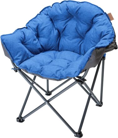 Крісло для кемпінгу Skandika Moonchair XL/Mala: зручне складане крісло з мішком для перенесення | Міцний сталевий каркас | Для дому та відпочинку на природі (Garten, Balkon, Reisen)