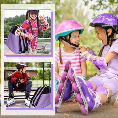 Чохол для роликових ковзанів жіночий/чоловічий. Сумка для роликів, ковзанів, хокею. Lila (фіолетовий)