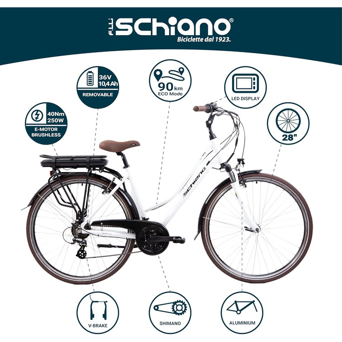 Електровелосипед F.lli Schiano E-Ride 28