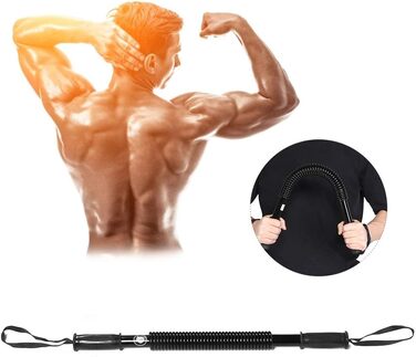 Грудний еспандер Alomejor Power Twister 20-60 кг для тренування м'язів рук та грудей, пружинний тренажер