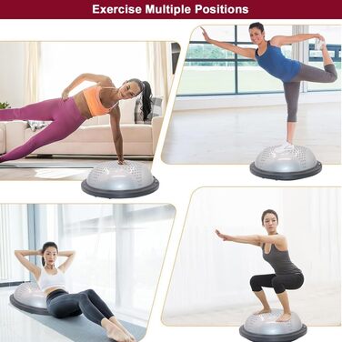 Фітбол для фітнесу та реабілітації 59 см з шипами, для зміцнення м'язів кора, масажу та зняття болю, Body Balance