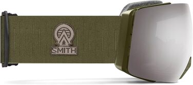 Лижна маска Smith Optics I/O MAG XL, унісекс, зелена, ChromaPop Sun Platinum Mirror, зимові окуляри